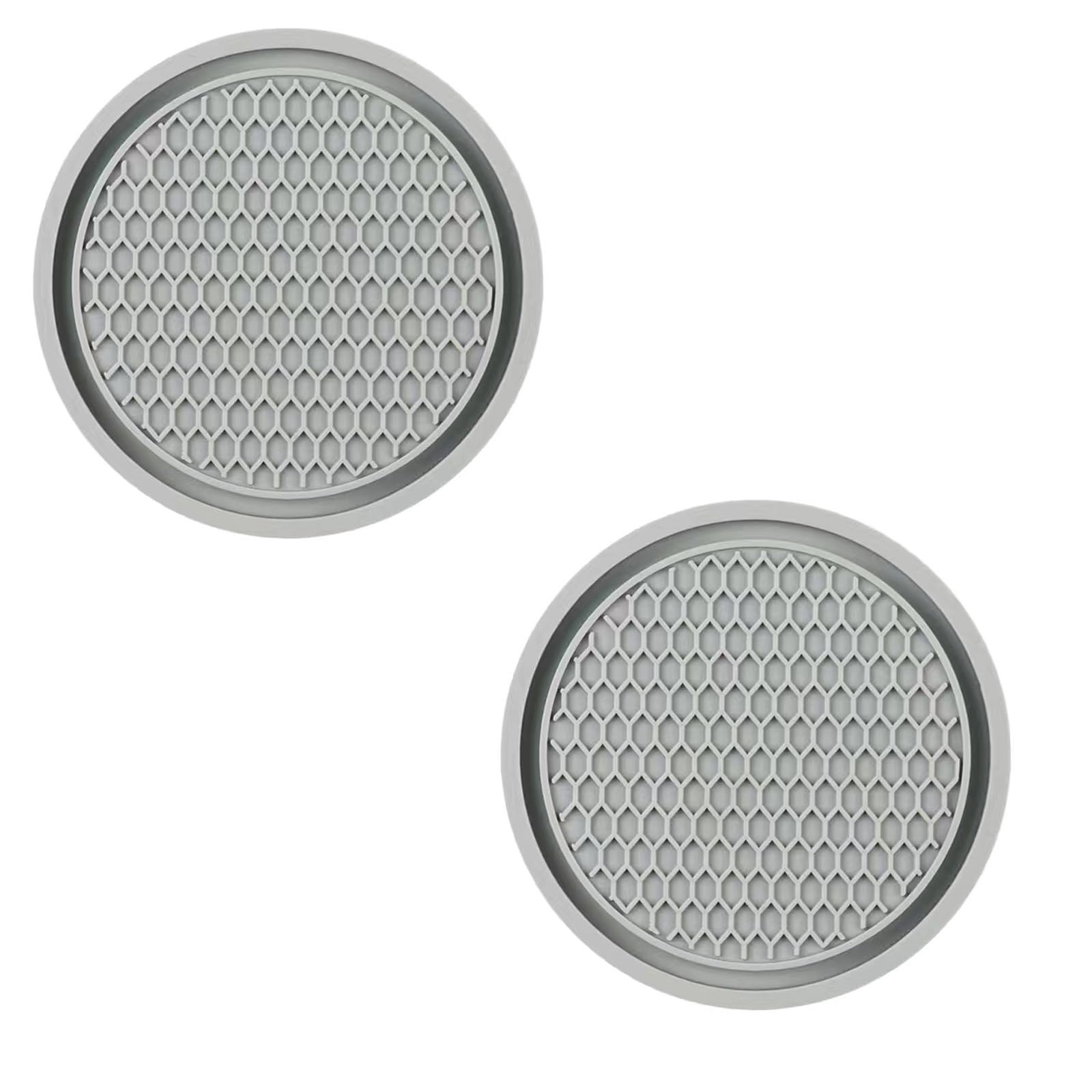 2 Pack Thickened PVC Auto Cup Holder Liners Nonslip Shockproof for Vehicle Interior Vehicle Drink Coasters Insert