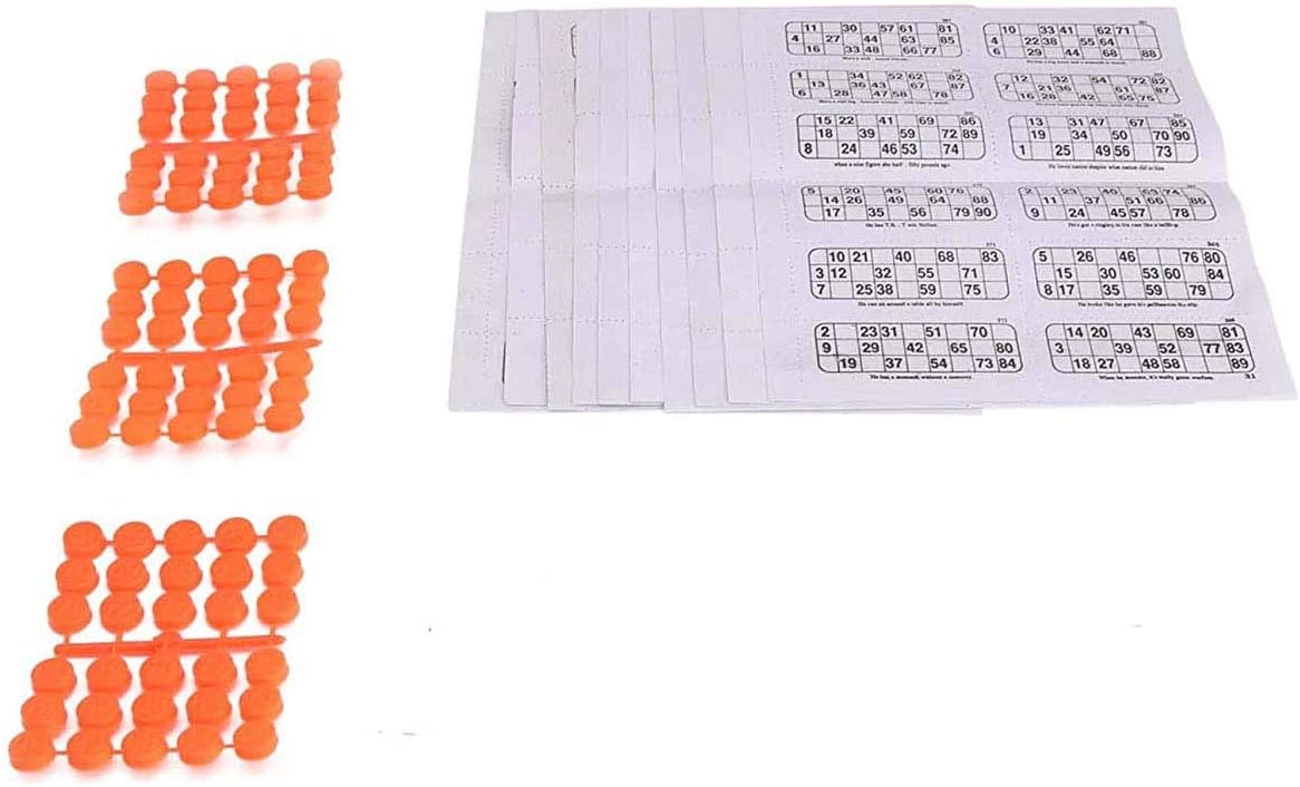 Pmw - Classic Tambola Housie Book Pages ( 6 x 400 Tickets, 2400 Tickets + Coins ) - Coins Random Colour - Jaldi 5