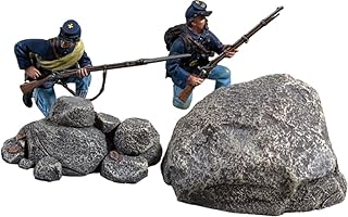 W. Britain American Civil War 31408 Union Soldiers Defending The Round Top 1:30 Scale Metal