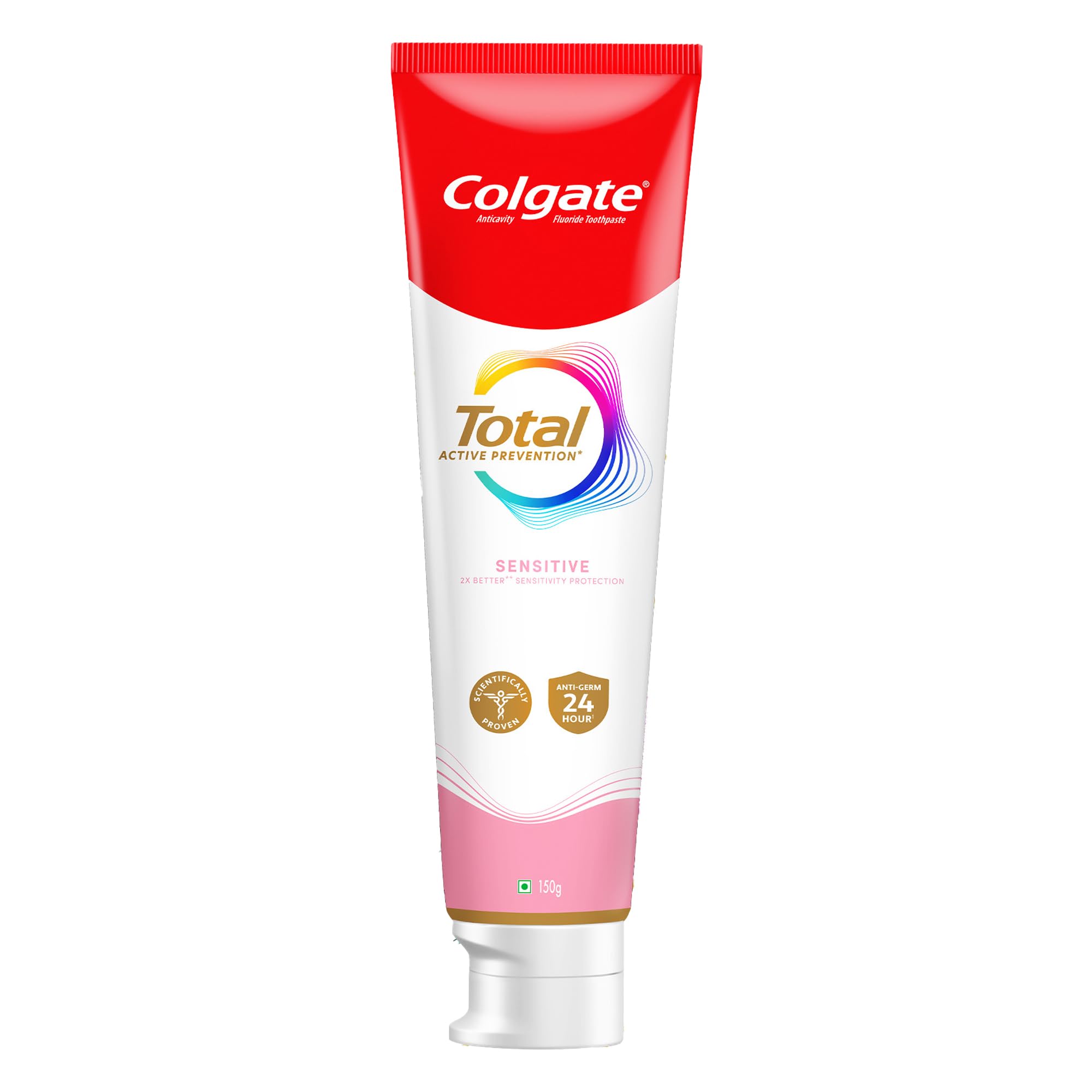 Total Sensitive 150gm Toothpaste, Antibacterial and Enamel Protection, Whole Mouth Health, World's No. 1* Germ-fighting Toothpaste