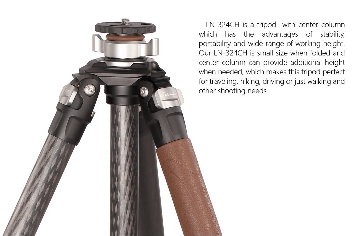 Leofoto カーボン三脚　LN-324CH(センターポール付）新品 Amazon | Leofoto レオフォト LO-324C / 国内正規輸入品