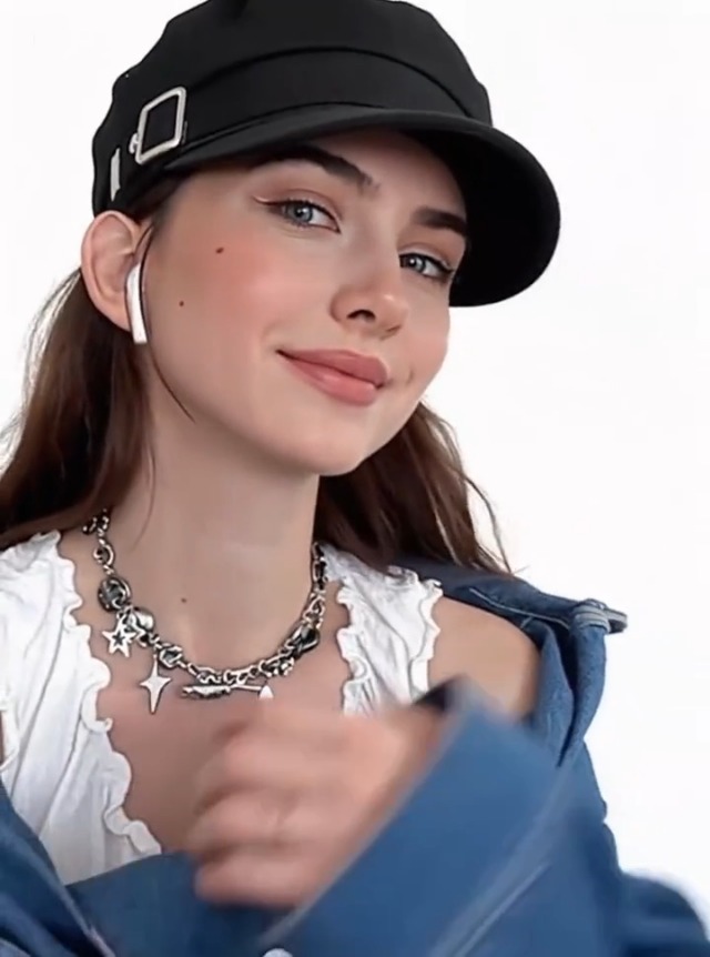 Women Girls Y2K Star Beret Hat Fashion Newsboy Caps Warm Visor