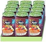 Hero Baby Tarritos de Plátano, manzana, pera, fresa y arándanos. Para bebés a partir de 4 meses. Sin aceite de palma, almidón ni azúcar añadido. Ingredientes 100% naturales. Pack de 12x235gr