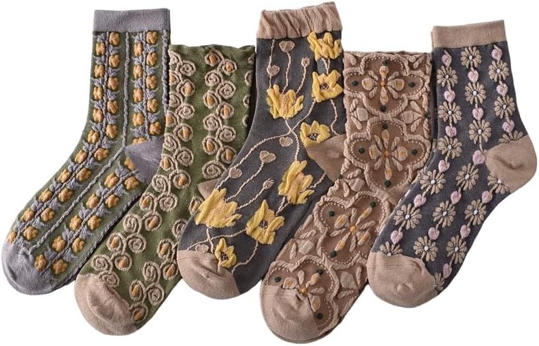 MSKWomen's Fashionable Socks Variety Pack - Stylish, Comfortable, and Breathable Ladies' Socks for Gym, Sports, Travel, and Everyday Wear - Low Cut, Ankle, and Quarter Sizes - Pack of 5