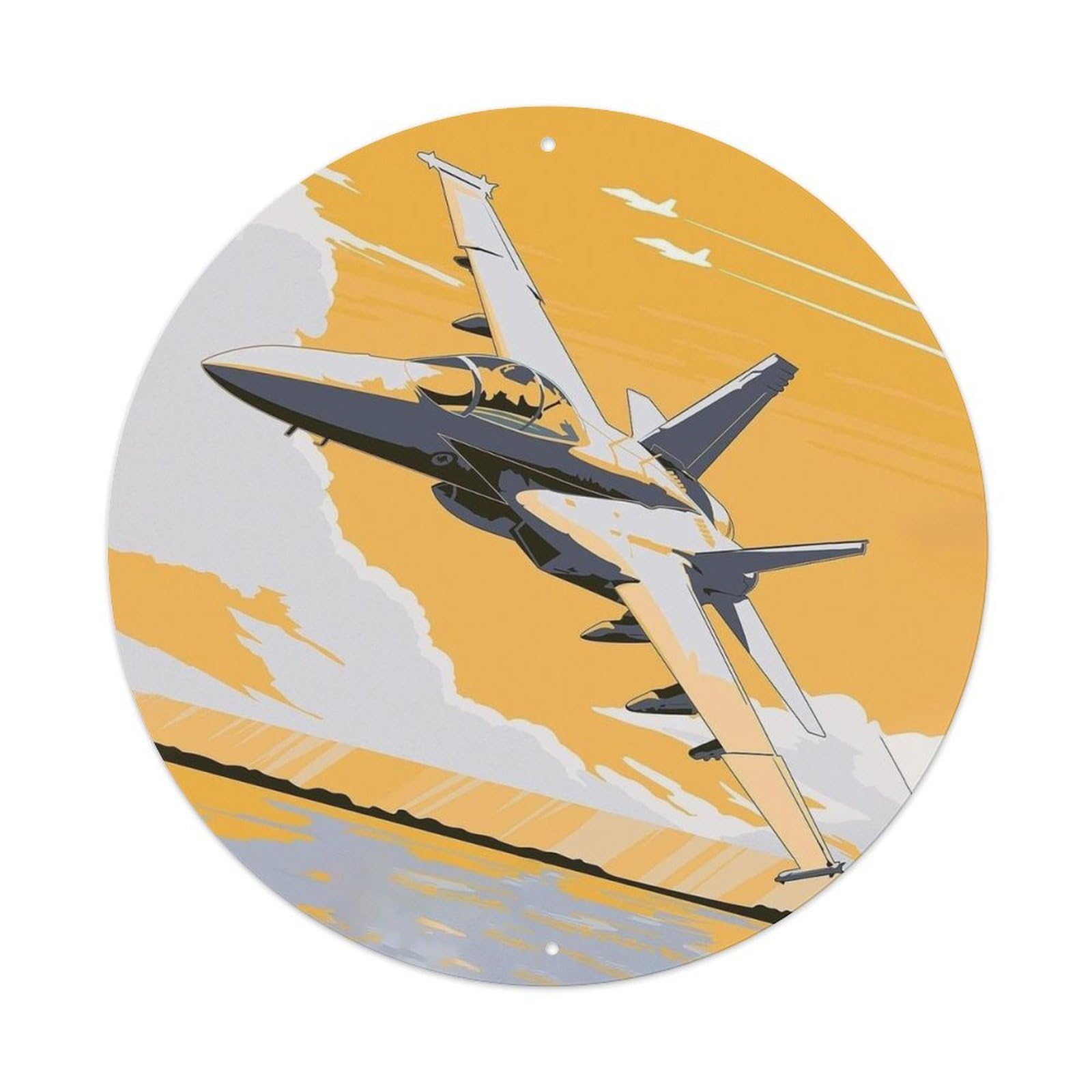 FA-18 Strike Fighter Jet Military Aviation Metal Tin Sign