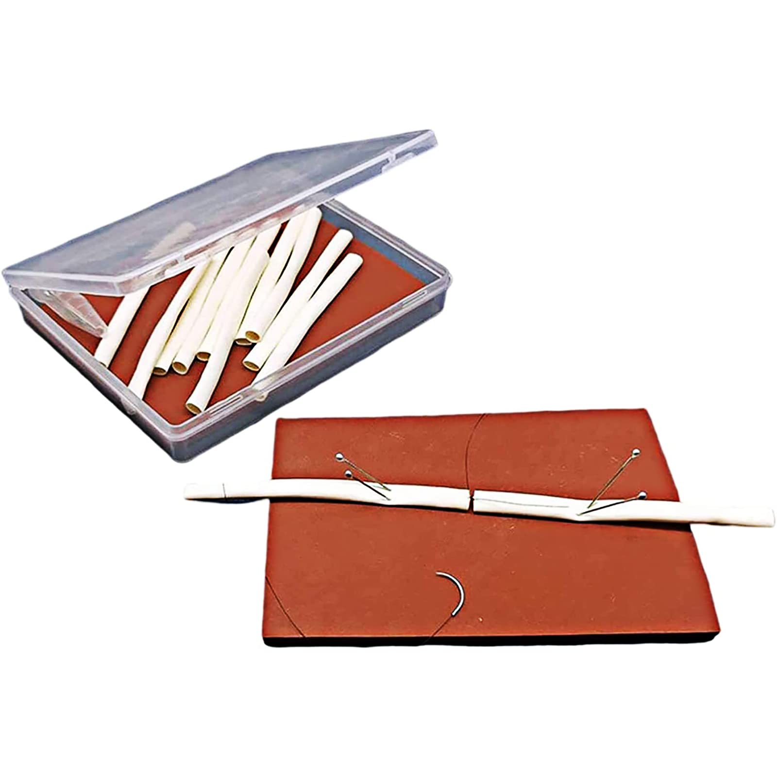 Amhuui Suture Practice Form, Intestinal Anastomosis Training, Surgical Vascular Suture Microscope Training Device, Not Easy To Break, Medical Student Practice Pad for Medical Students