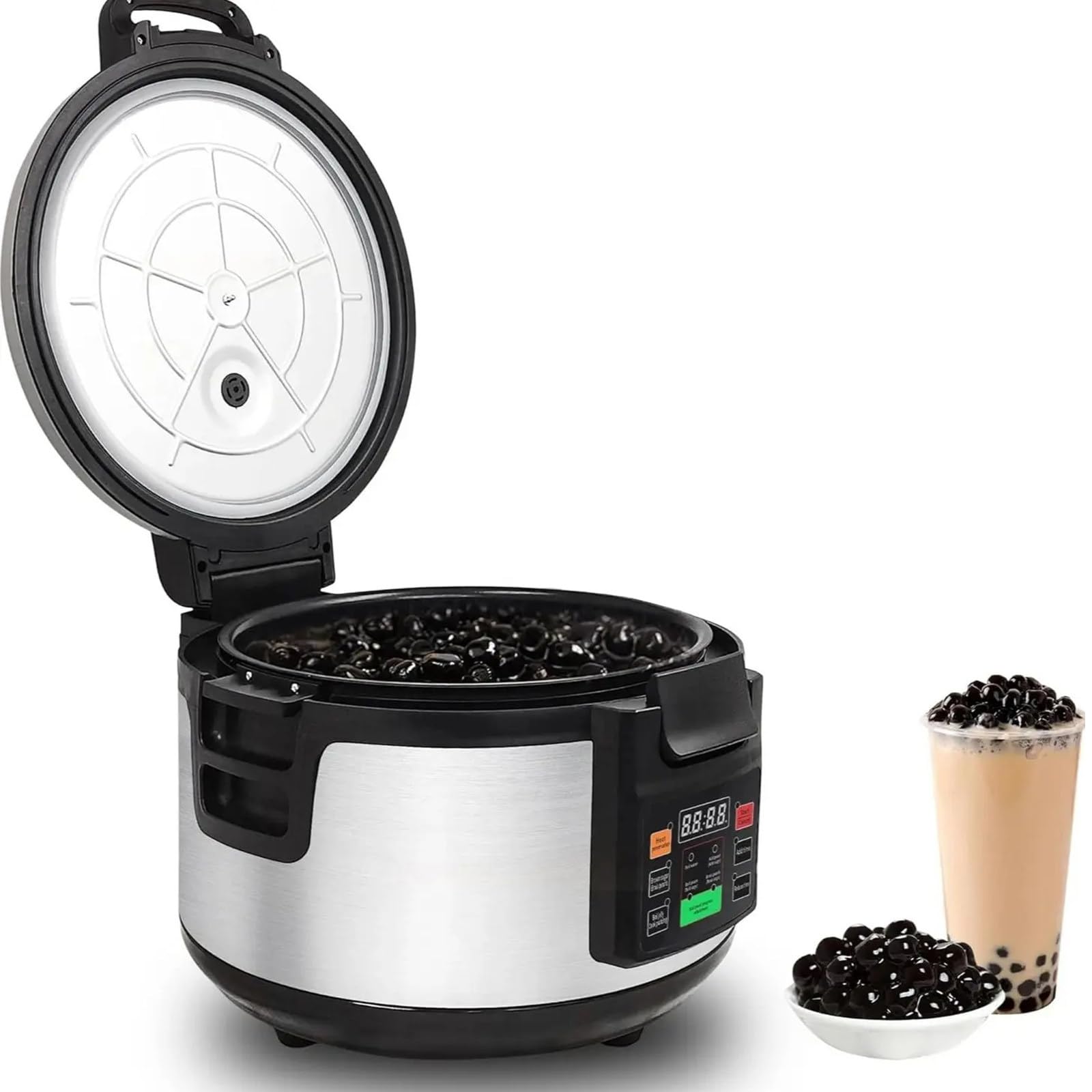ZXFGF-KFUYR 16L Pearl Cooker Tapioca Pearls Boiling Machine Milk Tea Shop Cassava Cooking Machine Non-Stick Pan Pearl Taste Good