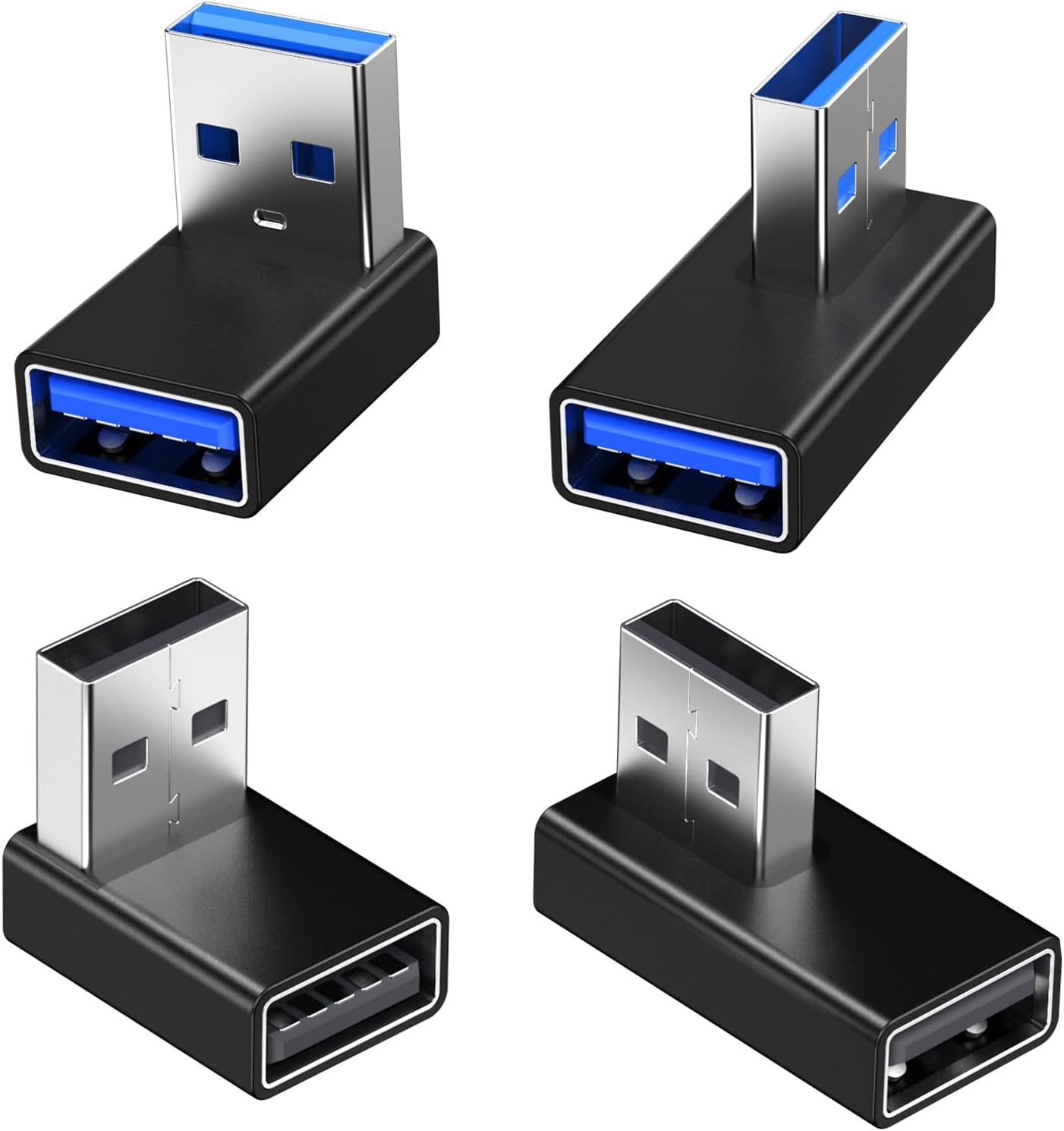 Amazon.com: rgzhihuifz 2-Pack, Super Speed USB 3.0 Vertical Left Angle ...