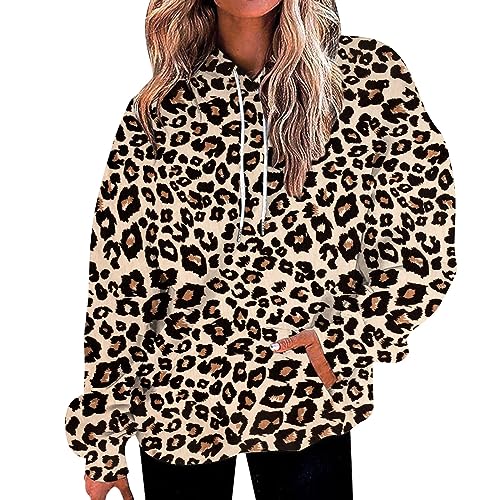 Skang Sweatshirt Damen Langärmliger, und bedruckter Kapuzenpullover für...
