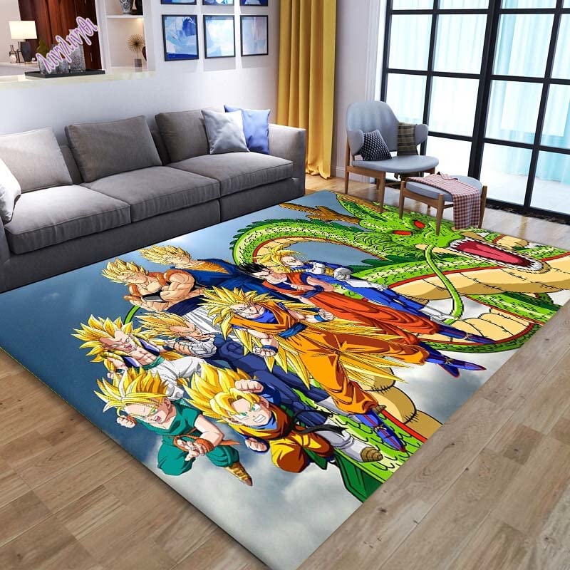 Dragon Ball Anime Alfombra Sala De Estar Dormitorio Alfombra De Cabecera Sala De Estudio Japonesa...