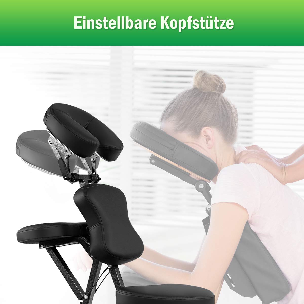 COSTWAY Massagestuhl klappbar höhenverstellbar tragbar mit Tragetasche