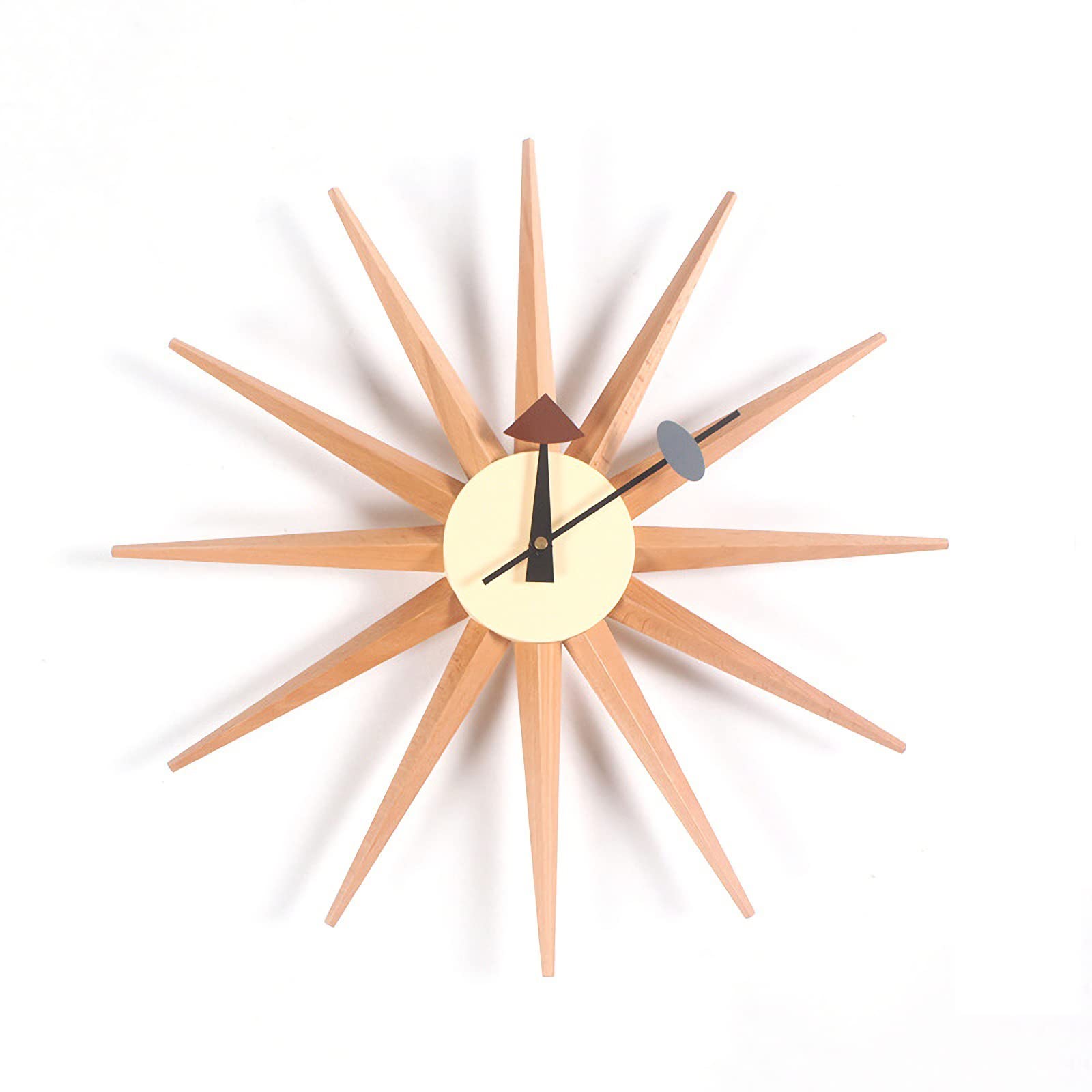 Photo 1 of SHISEDECO Mid Century Retro Sunburst Wall Clock