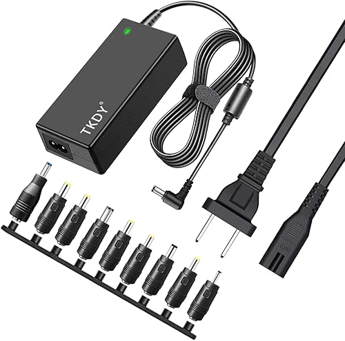 TKDY Cargador universal para portátil de 19 V 3.42 A, cable de alimentación para monitor LCD de 19 V, apto para DC 19 voltios 3.16A 2.37A 2.1A