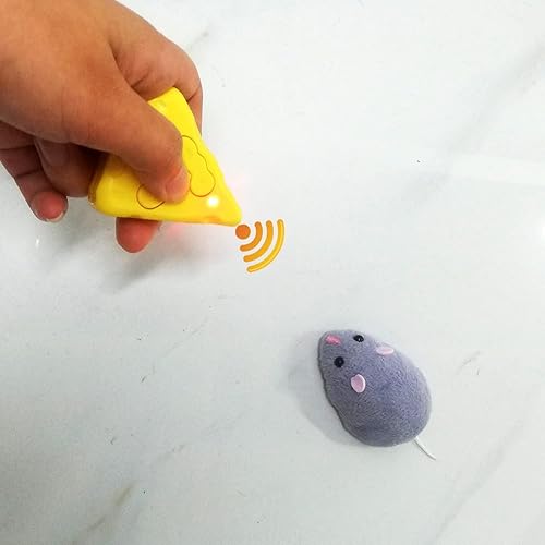 Miniatura 4 de Juguete de ratón a control remoto, animal eléctrico de rata a control remoto, para broma de broma, juego de gatos, cumpleaños divertido para niños