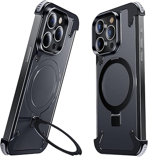 Losin Soporte magnético para iPhone 14 Pro Max de metal sin marco compatible con MagSafe protección contra caídas Funda delgada a prueba de golpes