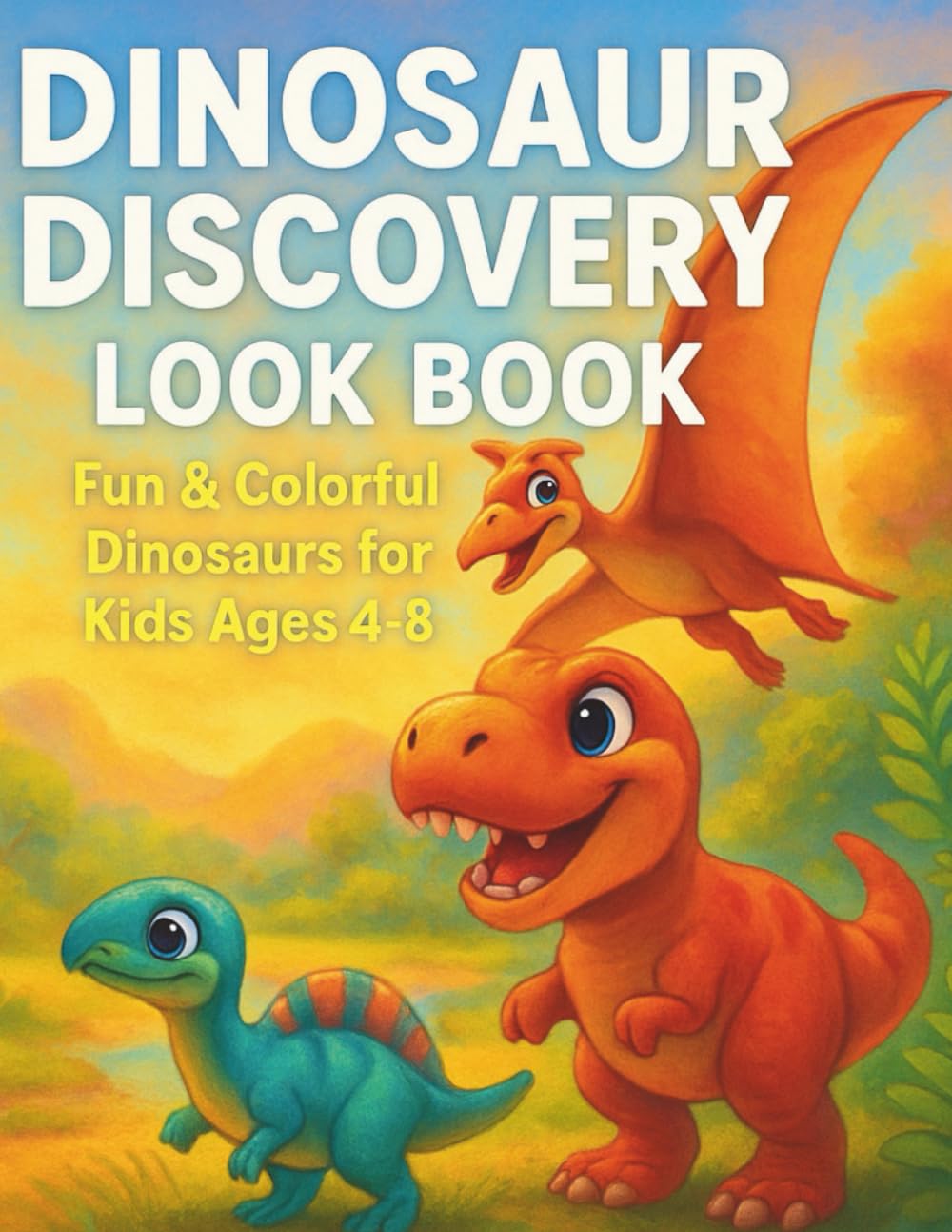 Dinosaur Discovery Look Book Fun & Colorful Dinosaurs for Kids Ages 4–8: A Bright and Colorful Dinosaur Picture Book for Young Explorers