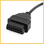 38 Épinglez à 16 Épingle OBDII OBD2 Outil de câble de connecteur d'adaptateur diagnostique pour la lecture des informations diagnostiques de Scanner pour les pièces de rechange Mercedes-Benz
