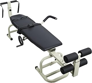Multi-Functional Traction Bed, Lumbar & Cervical Traction Device, Portable Physical Therapy Equipment for Back Pain Relief & Spine Decompression, neck stretcher, Lumbar Stretcher Machine Green