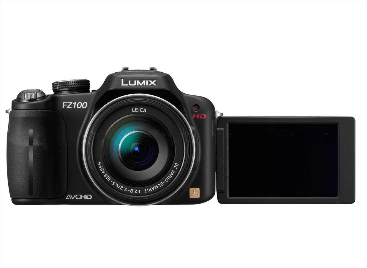 Panasonic Lumix DMC-FZ100EG-K Digital Camera 14.1 Megapixels 24x Optical Zoom 7.5 cm (3 Inch) Display Image Stabiliser Black