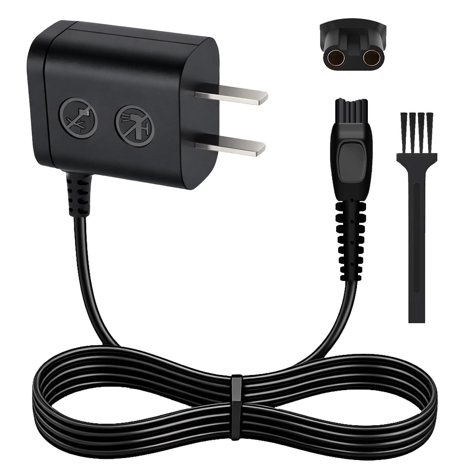 8v charger compatible with philips hq850 replacement power cable for oneblade qp2630 qp2530 qp2630/70 norelco - rasiadapter