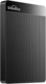 HD Externo Portátil 250GB UnionSine Disco Rígido compatível Mac/Pc/Notebook/PS4 - USB 3.0-HD2510（Preto ）