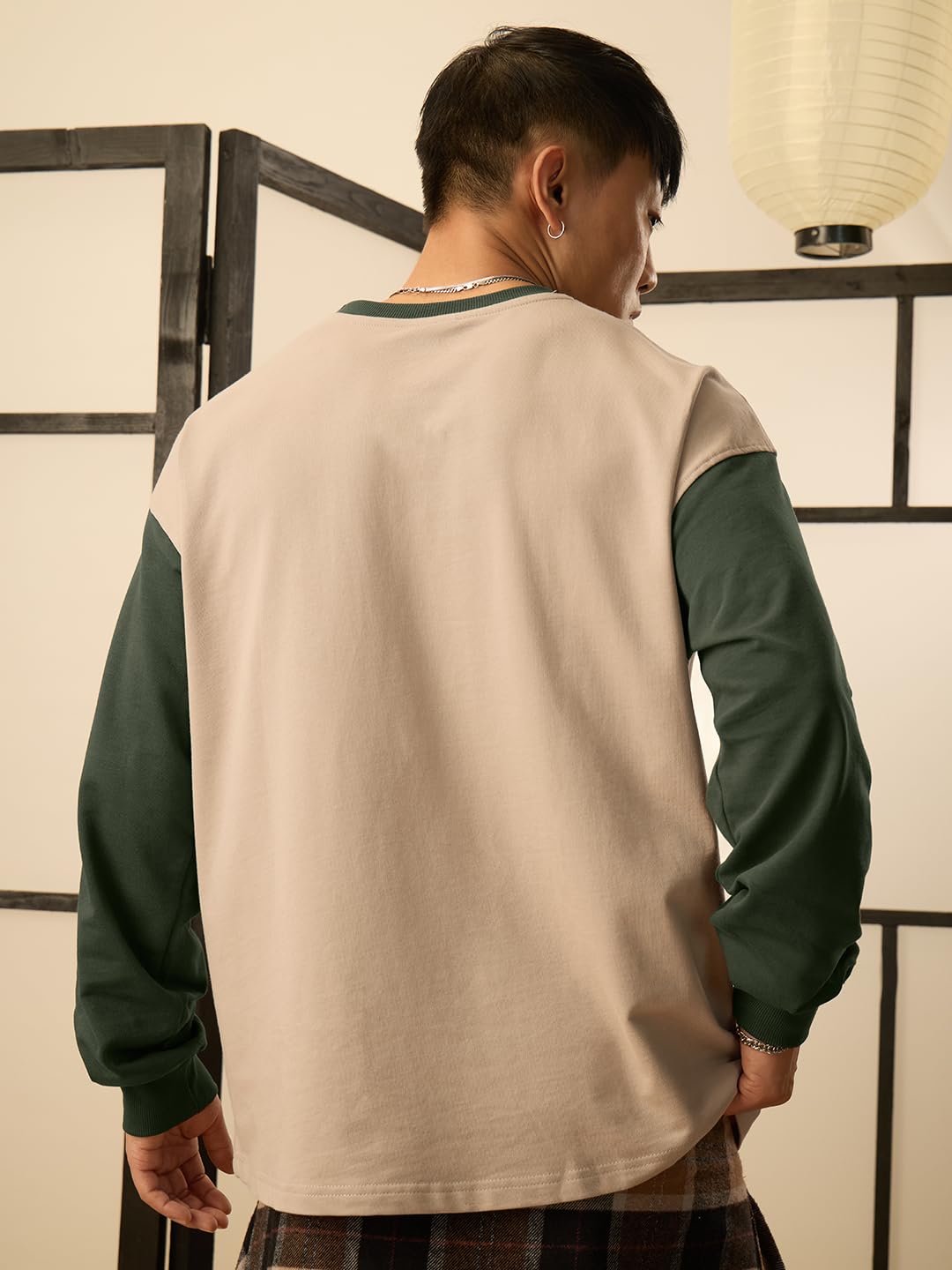 The Souled Store Naruto Shippuden - Camiseta de algodón con cuello redondo y manga larga para hombre y niño