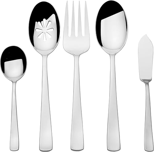 Miniatura 3 de Mikasa Barrett 18.10 - Juego de cubiertos de acero inoxidable, 45 piezas, servicio para 8