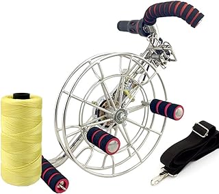 Kite Reel Winder Kite String Winder, Kite Reel,Grip Wheel, Large Winding Reel Grip Wheel, for Adults, Kite Spool, for Outdoor Kite Line Flying (Color : Silver, Size : 28cm)