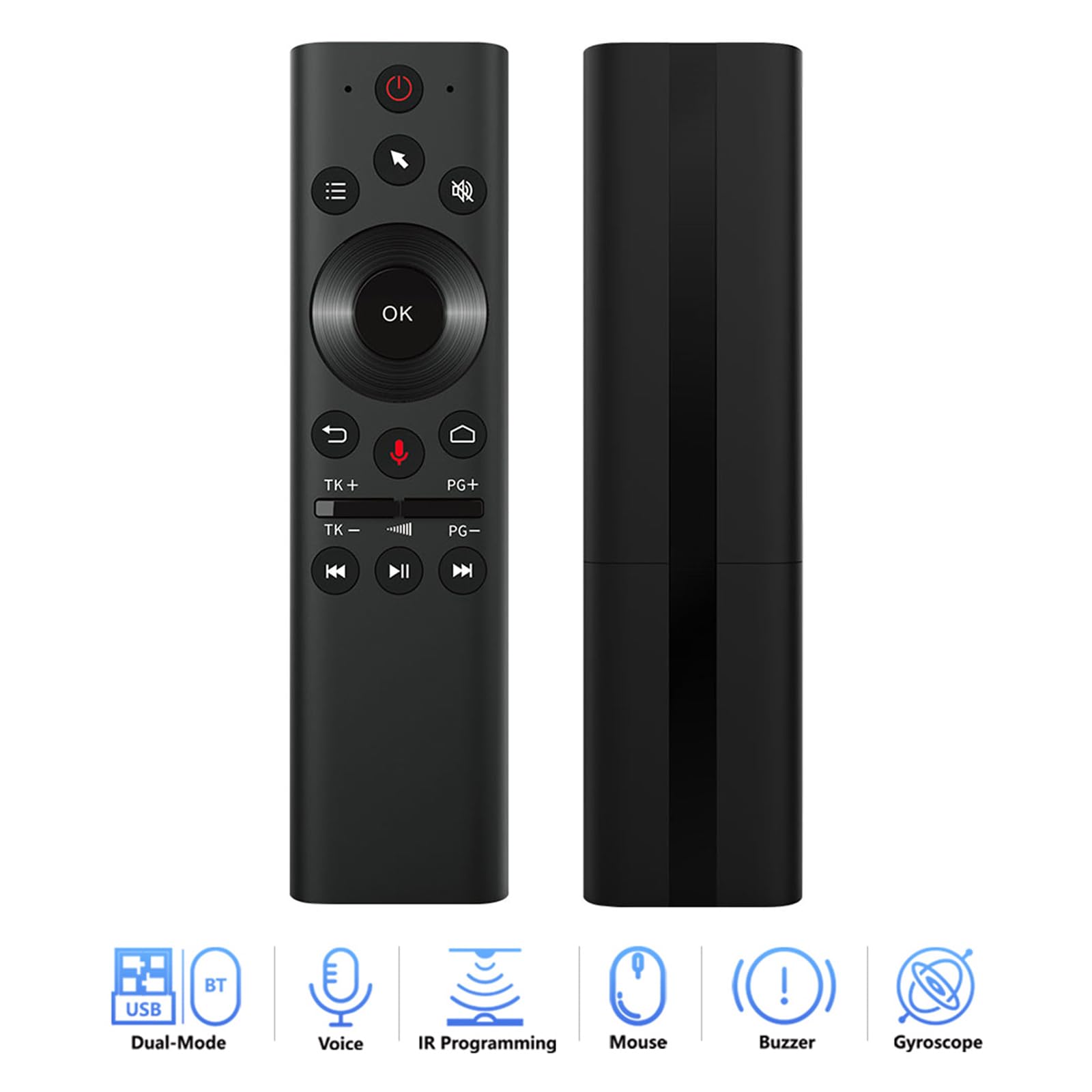 Amazon | 2.4 グラム BT 5.0 ワイヤレス音声リモコン USB エアリモート
