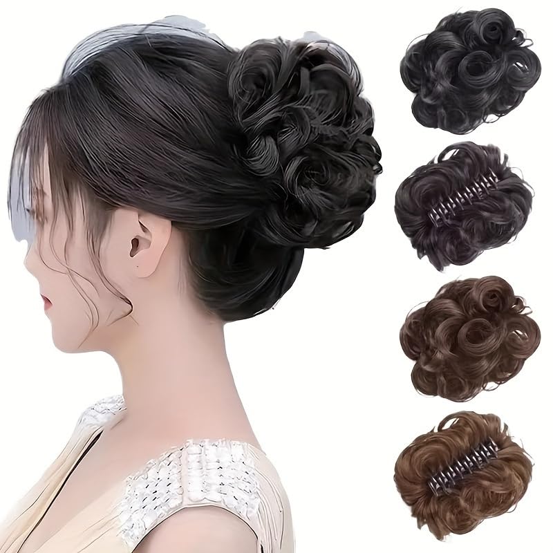 Chanderkash Messy Hair Bun with Clutcher Artificial Hair Juda