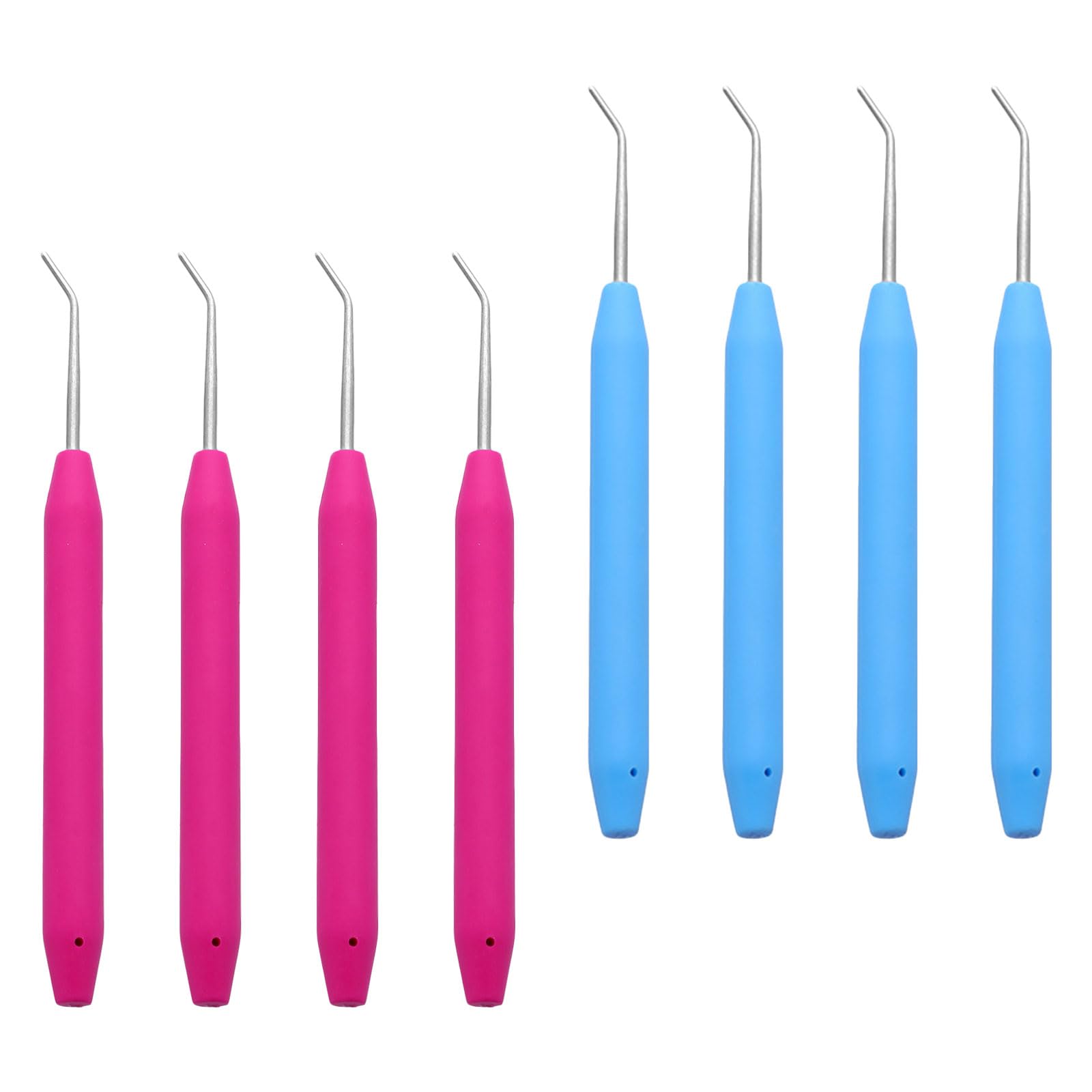 Ganchos de tejer JOINPAYA ergonómicos de plástico y aluminio para tejer sin esfuerzo 8