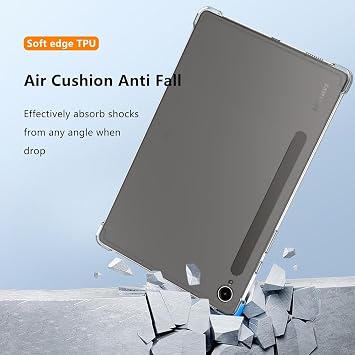 Compatible Transparent Case Tablet Nitro Anti Shock Silicone Case For Samsung Galaxy Tab S10 lite/S9 FE/S10 FE 10.9/11 inch