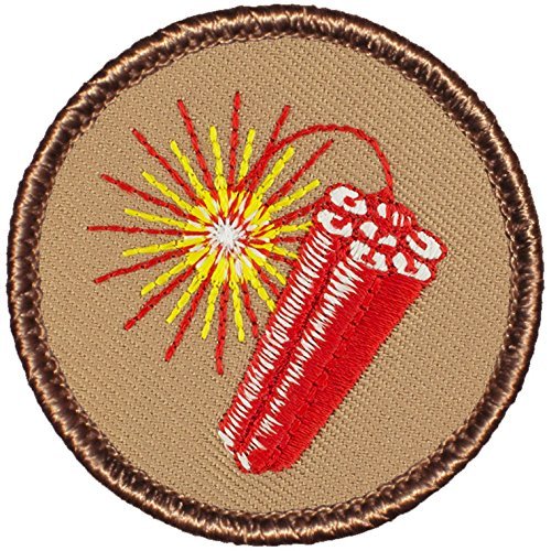 PATCHTOWN Dynamite Patrol Patch - 2" Diameter Round Embroidered Patch (Sew-on)