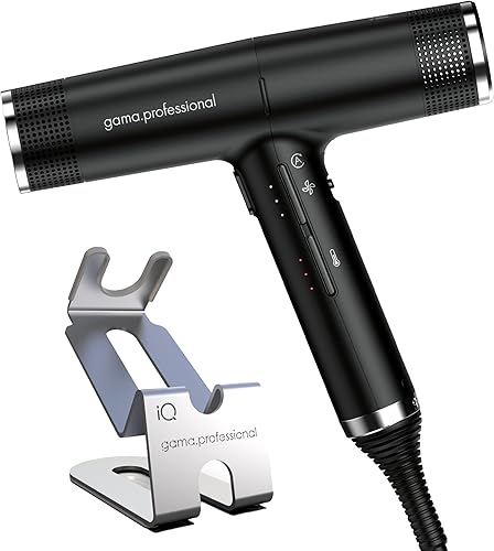 Miniatura 1 de GAMA IQ Perfetto - Secador de pelo negro con soporte de red