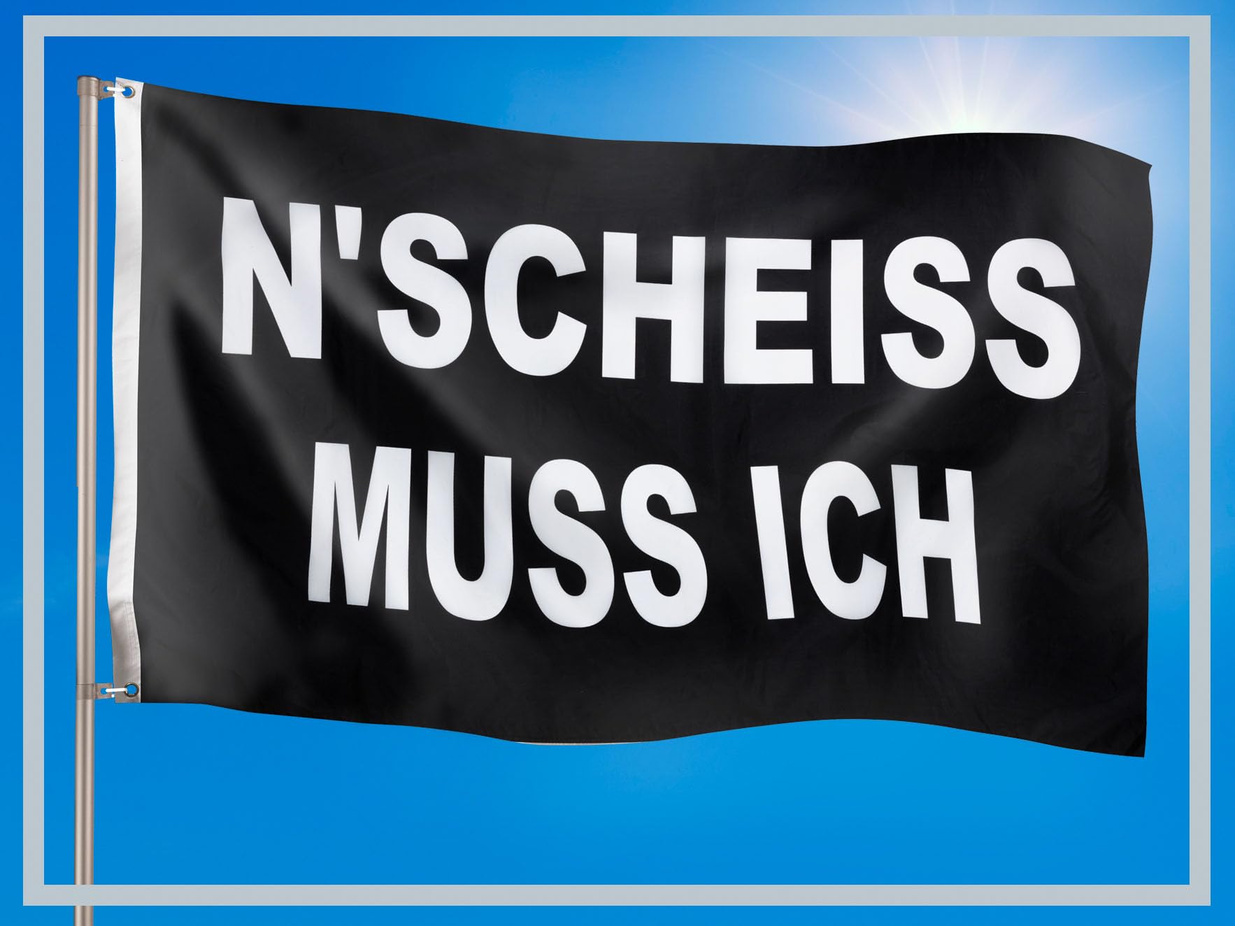 PHENO FLAGS Funny 'A Nonsense I Must Flag' Flag - 90x150cm Double-Sided Polyester Flag For Outdoor Flagpoles