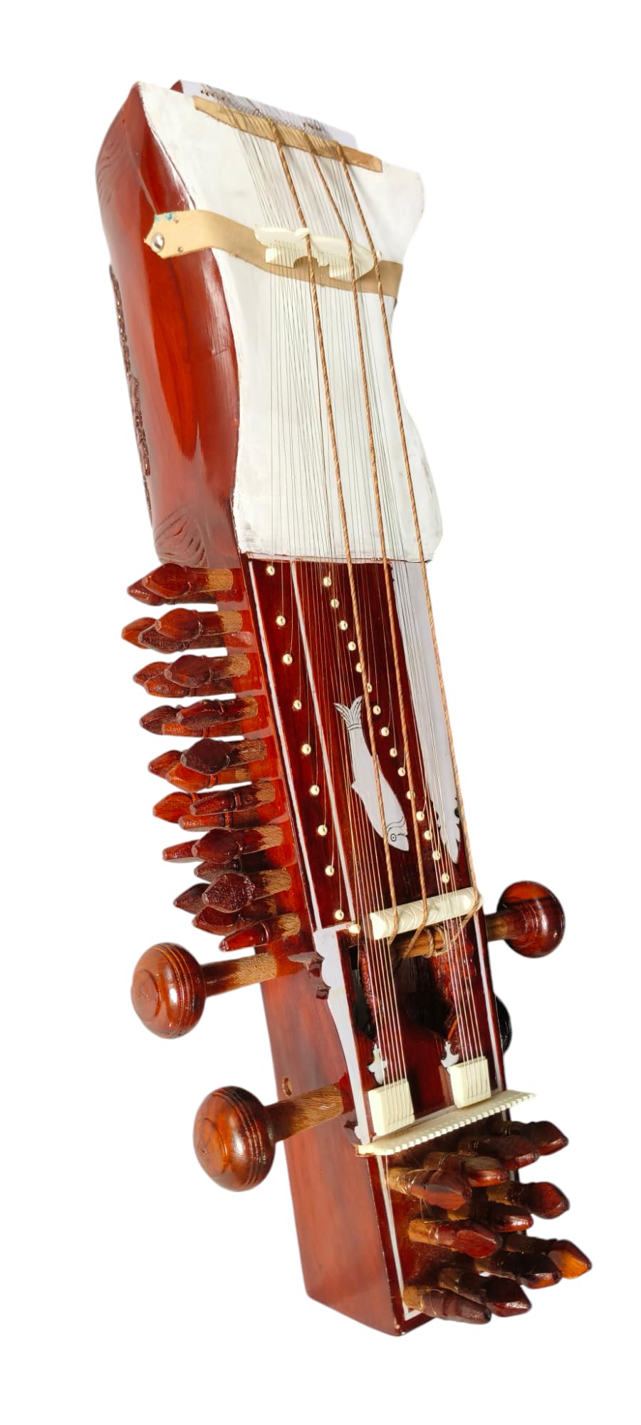 Musical Works Sarangi professional quality tun wood with original bow and,and heavy padded bag - Image 2 thumbnail