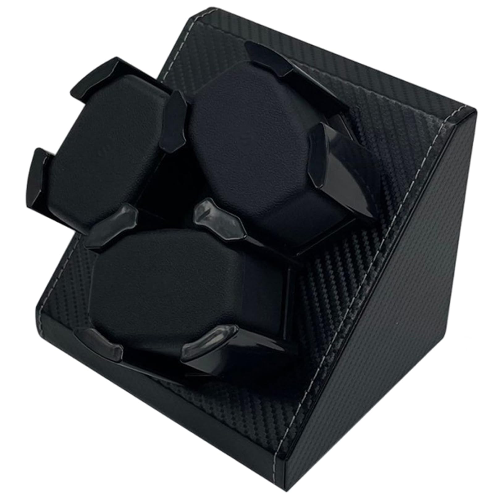 Uanqfegy Watch Winder - 3-Position for Automatic Watches, with Rotator 2 Rotation Modes Quiet Motor Black