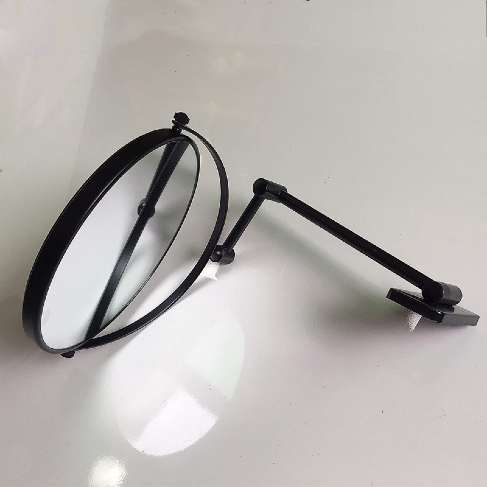 Specchio Per Il Trucco Specchi Da Bagno In Ottone Cromato 3 X Specchio Ingranditore Pieghevole Rasatura 8 Pollici A Parete 360 Ruotare Specchi Rotondi, Antico