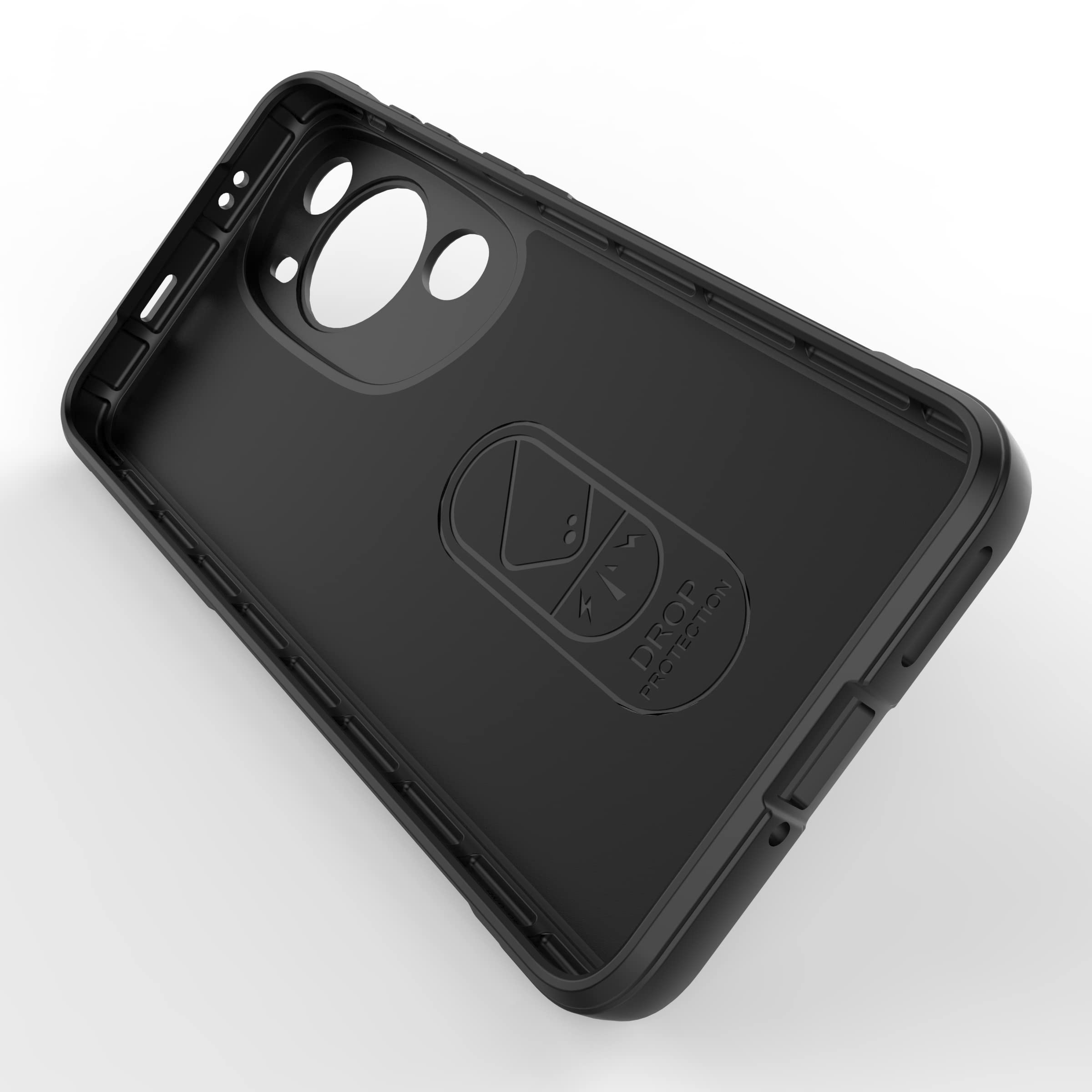 Custodia Motivo Fiore Dorato Custodia Per Huawei P Smart 2021 Con Catena - Silicone Antiurto, Motivo Fiore Dorato, Include Cordino Regolabile Case Con Cordino Per Cellulare
