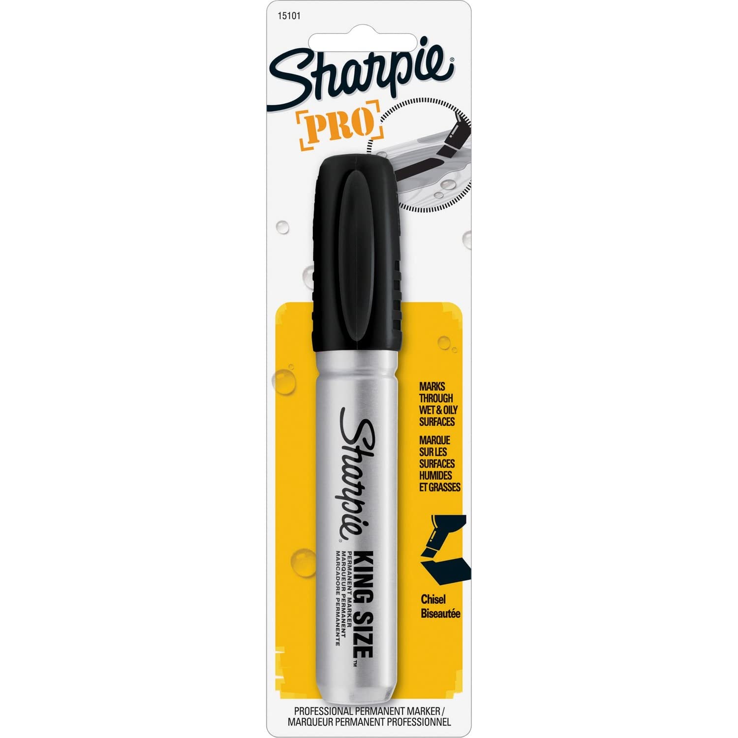 Sharpie Pro King Size Permanent Marker, Black (15101PP)