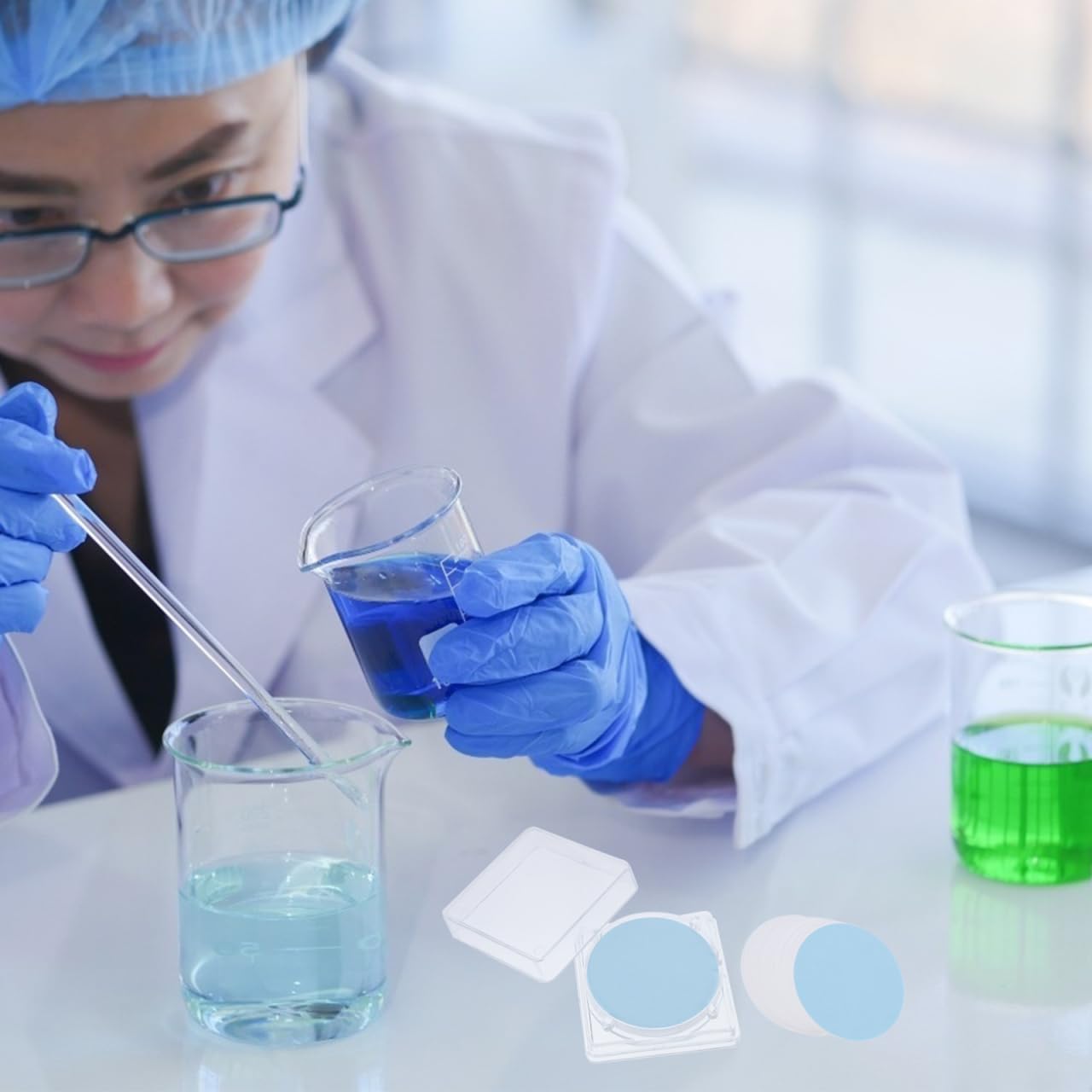 Gatuida 50 filtri a membrana idrofila Ca-cn-cn-membrana micellulosa, indispensabili per applicazioni di laboratorio e farmaceutiche