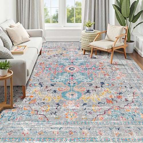 Pauwer Boho Washable Area Rug 9x12