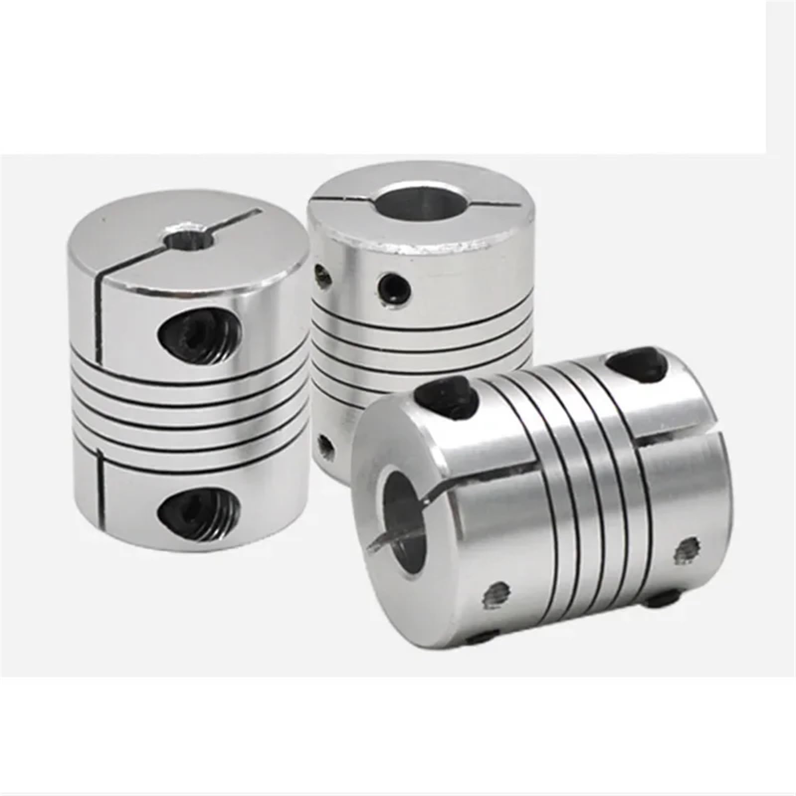 Acoplador de eje de aluminio de 6mm/8mm/10mm/12mm/14mm/15mm/16mm, Conector de Motor acoplador Flexible for impresora 3D CNC, Servomotor paso a paso, 1 Uds.(8mm-14mm)