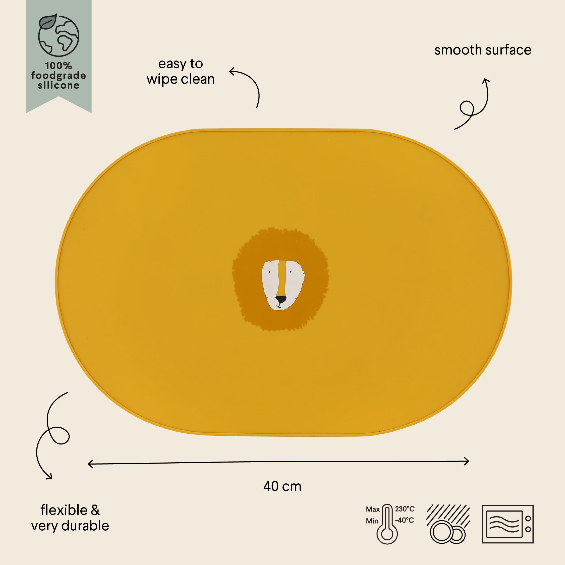Trixie Siliconen Placemat Mr. Lion