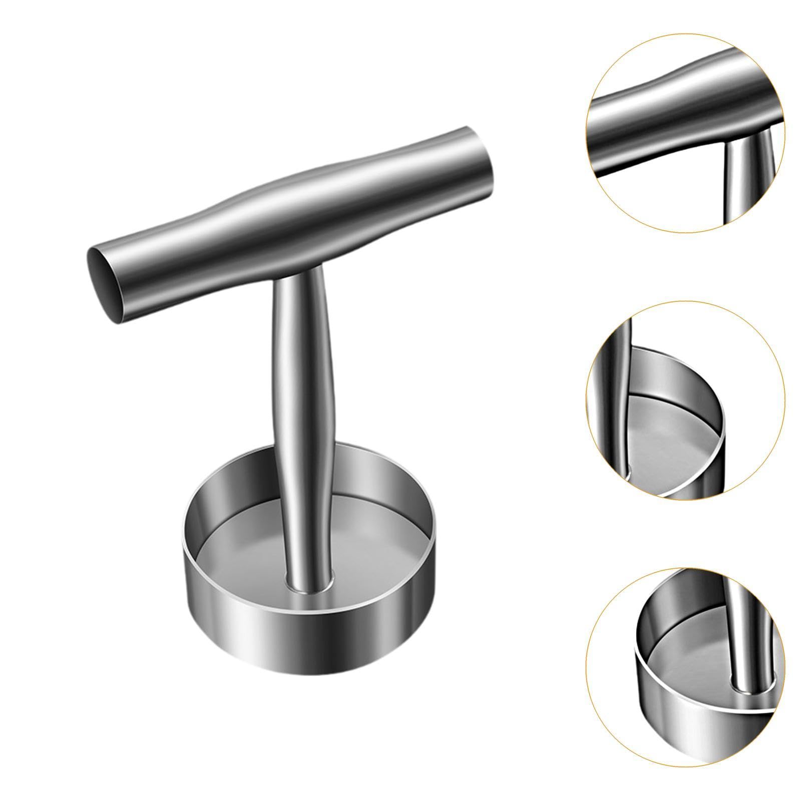 Gralara Presse à hamburgers, diamètre 9cm, ronde, pour sandwichs, hamburgers, galettes, pour barbecue, Steak, Hot Dog
