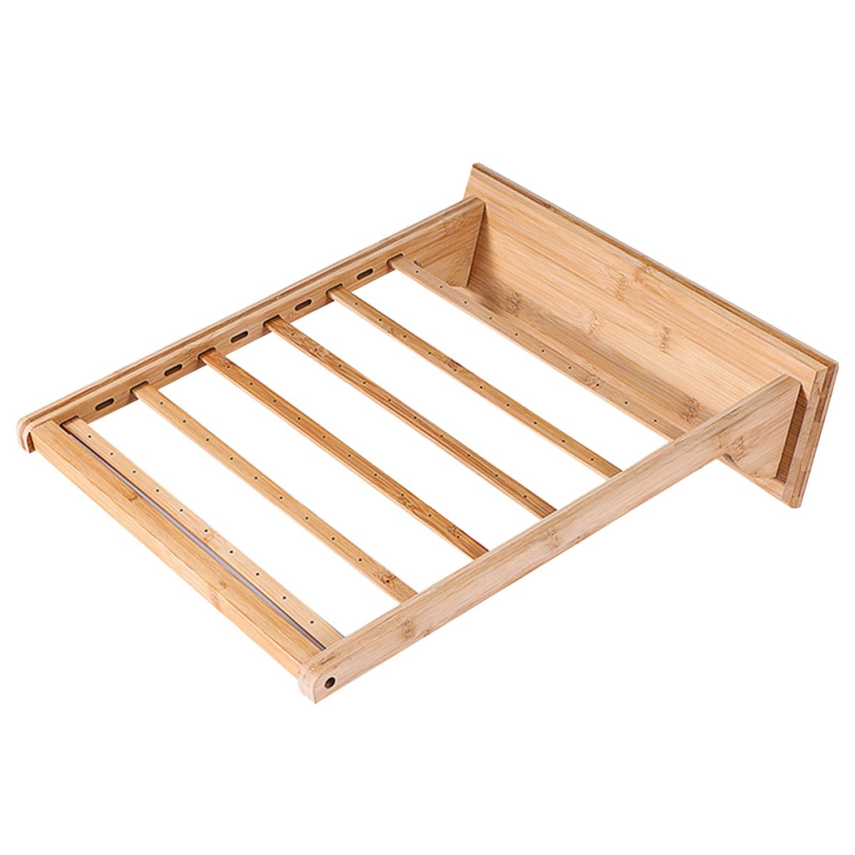 Alipis Organizador de Joyas de Bambú Soporte para Pendientes, Diseño Creativo y Elegante, Almacenamiento Estable para Exhibición y Guardado en Casa o Tienda