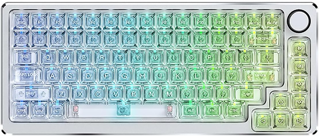 REDRAGON ゲーミングキーボード クリスタル 英語コンパクト クリア