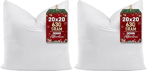 Miniatura 19 de Utopia Bedding - Relleno de almohadas decorativas (juego de 24, color blanco), almohadas de 16 x 16 pulgadas para sofá, cama y sofá de relleno