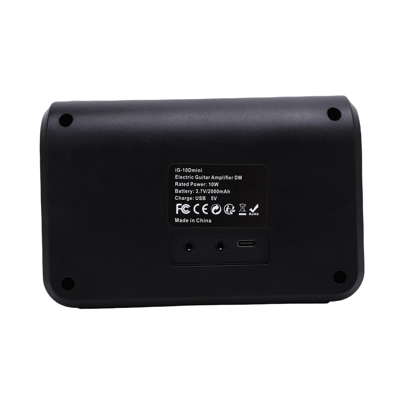 Ampli de Guitare, Mini Amplificateur de Guitare électrique 10 W avec 30 Modes de Boîte à Rythmes, Effets d'overdrive Propres, Connexion sans Fil BT, Prise Casque AUX pour la Pratique en