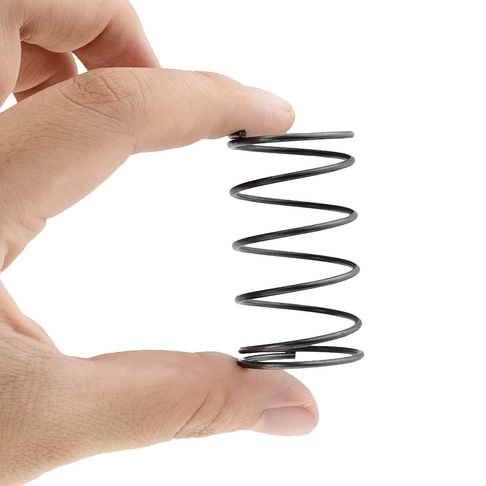 Buffer Compression 5PCS, 1.2x27x(60-100) mm, Wire Diameter 1.2mm, Outer Diameter 27mm, Free Length (60-100) mm, Y Type Spring Steel Compression Springs Spiral Loaded (Size : Length 80mm)